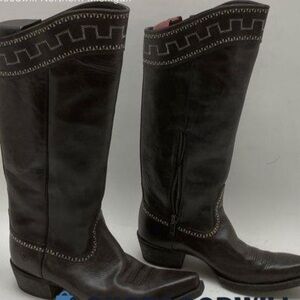 (Store Sample) NWT Ariat Brown Leather Western Boots Size 10
